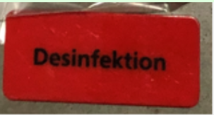 CLIP RED DESINFECTION FOR DERMADOS AK ALU
