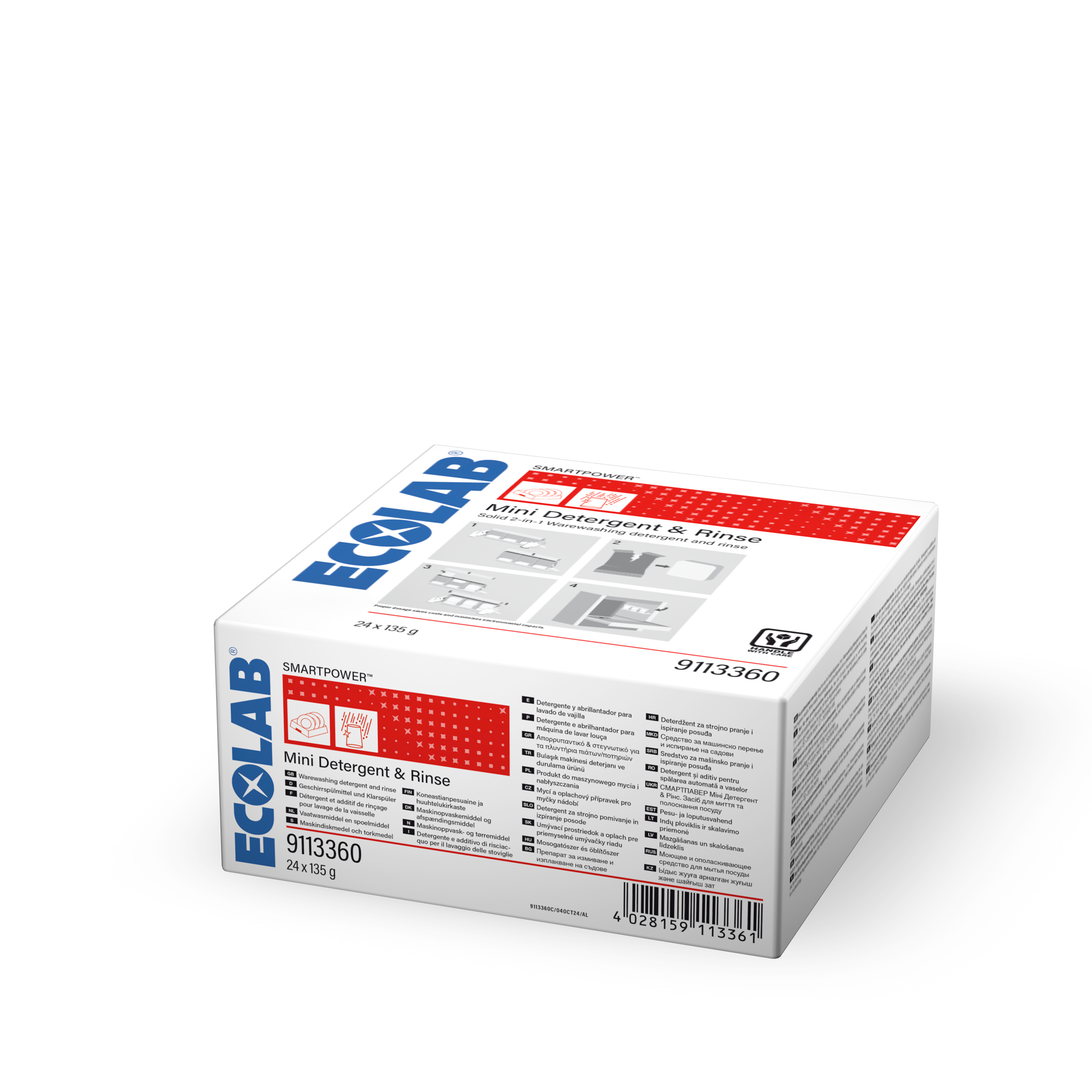 SMARTPOWER Mini Detergent & Rinse Clean 24x135g